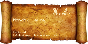 Mondok Laura névjegykártya